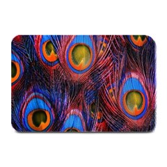 Pretty Peacock Feather Plate Mats by BangZart