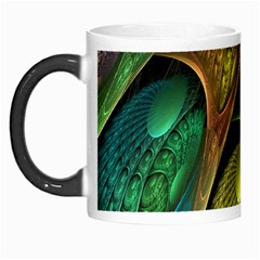 Psytrance Abstract Colored Pattern Feather Morph Mugs by BangZart