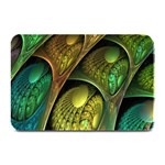 Psytrance Abstract Colored Pattern Feather Plate Mats 18 x12  Plate Mat