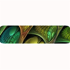 Psytrance Abstract Colored Pattern Feather Large Bar Mats by BangZart