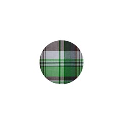 Plaid Fabric Texture Brown And Green 1  Mini Magnets by BangZart