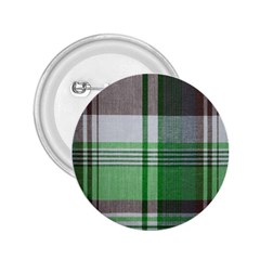 Plaid Fabric Texture Brown And Green 2 25  Buttons by BangZart