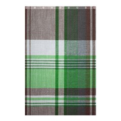 Plaid Fabric Texture Brown And Green Shower Curtain 48  X 72  (small)  by BangZart