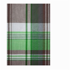 Plaid Fabric Texture Brown And Green Large Garden Flag (two Sides) by BangZart