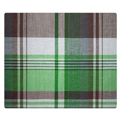 Plaid Fabric Texture Brown And Green Double Sided Flano Blanket (small)  by BangZart