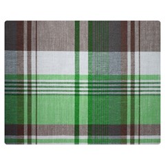 Plaid Fabric Texture Brown And Green Double Sided Flano Blanket (medium)  by BangZart