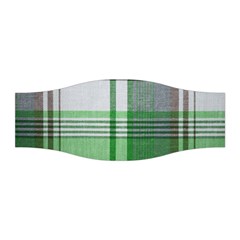 Plaid Fabric Texture Brown And Green Stretchable Headband by BangZart