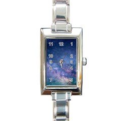 Galaxy Nebula Astro Stars Space Rectangle Italian Charm Watch by paulaoliveiradesign