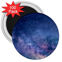 Galaxy Nebula Astro Stars Space 3  Magnets (100 Pack) by paulaoliveiradesign