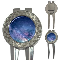 Galaxy Nebula Astro Stars Space 3-in-1 Golf Divots by paulaoliveiradesign