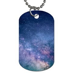 Galaxy Nebula Astro Stars Space Dog Tag (two Sides) by paulaoliveiradesign