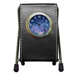 Galaxy Nebula Astro Stars Space Pen Holder Desk Clocks