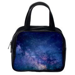 Galaxy Nebula Astro Stars Space Classic Handbags (one Side) by paulaoliveiradesign