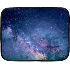 Galaxy Nebula Astro Stars Space Fleece Blanket (mini) by paulaoliveiradesign