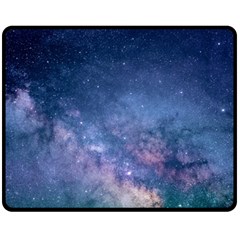 Galaxy Nebula Astro Stars Space Fleece Blanket (medium)  by paulaoliveiradesign