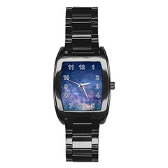 Galaxy Nebula Astro Stars Space Stainless Steel Barrel Watch by paulaoliveiradesign