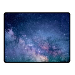 Galaxy Nebula Astro Stars Space Double Sided Fleece Blanket (small)  by paulaoliveiradesign