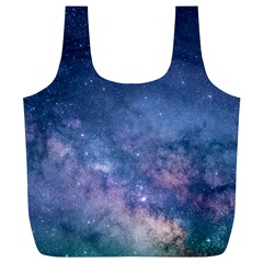 Galaxy Nebula Astro Stars Space Full Print Recycle Bags (l)  by paulaoliveiradesign