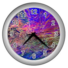 Poetic Cosmos Of The Breath Wall Clocks (silver)  by BangZart