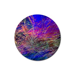 Poetic Cosmos Of The Breath Rubber Round Coaster (4 Pack)  by BangZart