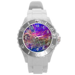 Poetic Cosmos Of The Breath Round Plastic Sport Watch (l) by BangZart