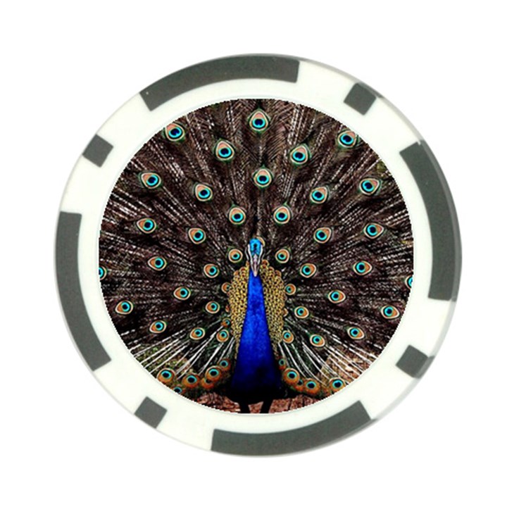 Peacock Poker Chip Card Guard