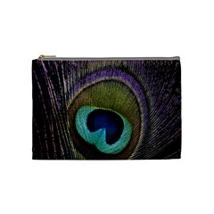 Peacock Feather Cosmetic Bag (medium)  by BangZart