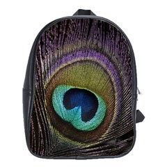 Peacock Feather School Bags(large)  by BangZart