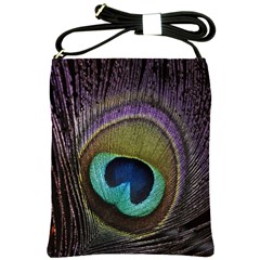 Peacock Feather Shoulder Sling Bags by BangZart