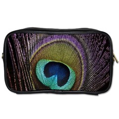 Peacock Feather Toiletries Bags 2-side by BangZart