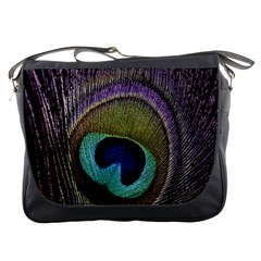 Peacock Feather Messenger Bags by BangZart