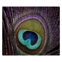 Peacock Feather Double Sided Flano Blanket (small)  by BangZart