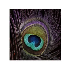 Peacock Feather Small Satin Scarf (square) by BangZart