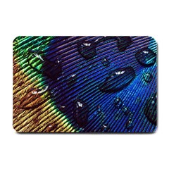 Peacock Feather Retina Mac Small Doormat  by BangZart