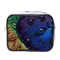 Peacock Feather Retina Mac Mini Toiletries Bags by BangZart