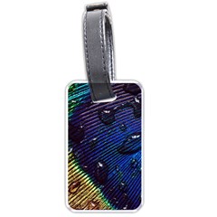 Peacock Feather Retina Mac Luggage Tags (one Side)  by BangZart