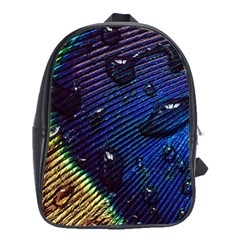 Peacock Feather Retina Mac School Bags (xl)  by BangZart