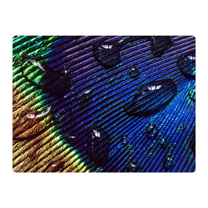 Peacock Feather Retina Mac Double Sided Flano Blanket (Mini) 