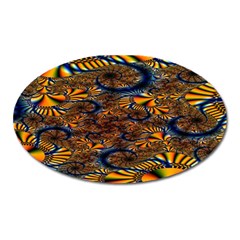 Pattern Bright Oval Magnet by BangZart