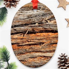 Natural Wood Texture Ornament (oval) by BangZart