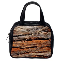 Natural Wood Texture Classic Handbags (one Side) by BangZart