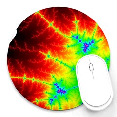 Misc Fractals Round Mousepads by BangZart