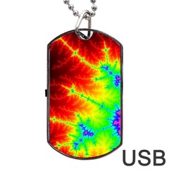 Misc Fractals Dog Tag Usb Flash (one Side) by BangZart