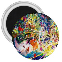 Multicolor Anime Colors Colorful 3  Magnets by BangZart