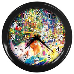 Multicolor Anime Colors Colorful Wall Clocks (black) by BangZart