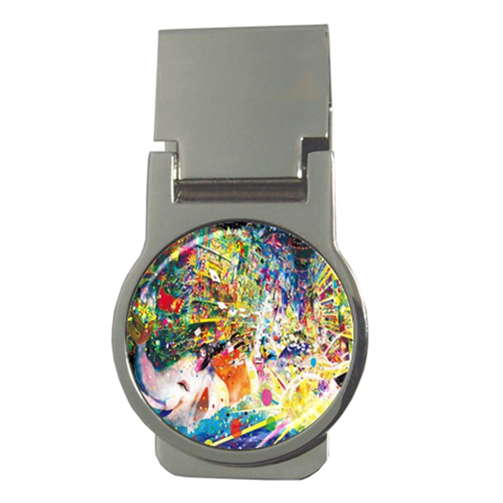 Multicolor Anime Colors Colorful Money Clips (Round) 