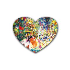 Multicolor Anime Colors Colorful Heart Coaster (4 Pack)  by BangZart