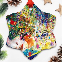 Multicolor Anime Colors Colorful Ornament (snowflake) by BangZart