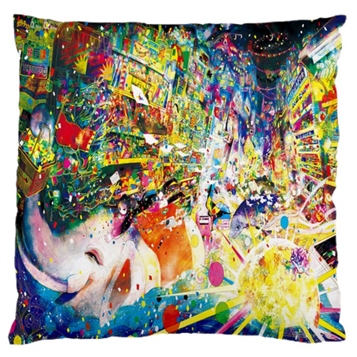 Multicolor Anime Colors Colorful Standard Flano Cushion Case (Two Sides)