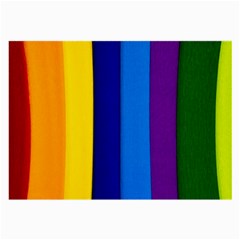 Paper Rainbow Colorful Colors Large Glasses Cloth by paulaoliveiradesign